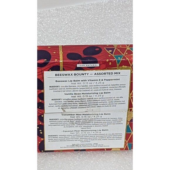 Burt's Bees Beeswax Bounty Assorted Mix Lip Balm Giftable Box - 4 Pack - Picture 2 of 2